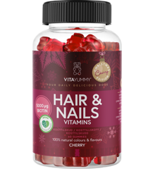 VitaYummy - Hair & Nails - Cherry - 60 stk.