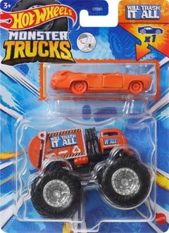 Hot Wheels - 1:64 Die-cast Monster Truck - Will Trash it all