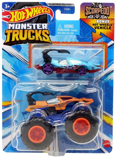 Hot Wheels - 1:64 Die-cast Monster Truck - Scorpedo