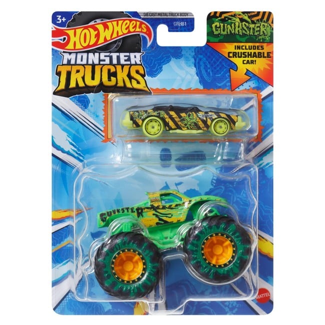 Hot Wheels - 1:64 Die-cast Monster Truck - Gunkster