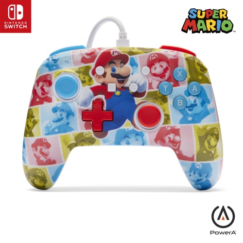 PowerA Enhanced Wired Controller - Mario Hero Reel/ Nintendo Switch