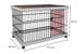 FLAMINGO - Dogkennel on Wheels Pasy - Black - 66.5x97.5x69cm thumbnail-3