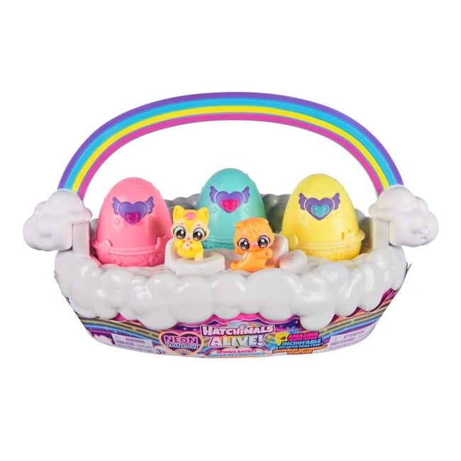 Hatchimals - Alive Neon Rainbow Basket - (6072741)