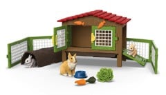 Schleich - Rabbit hutch with 3 rabbits - (42728)