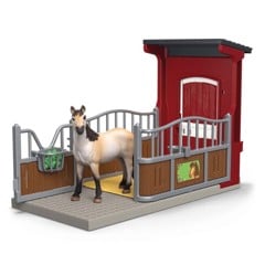 Schleich - Ponybox with mustang mare - (42724)