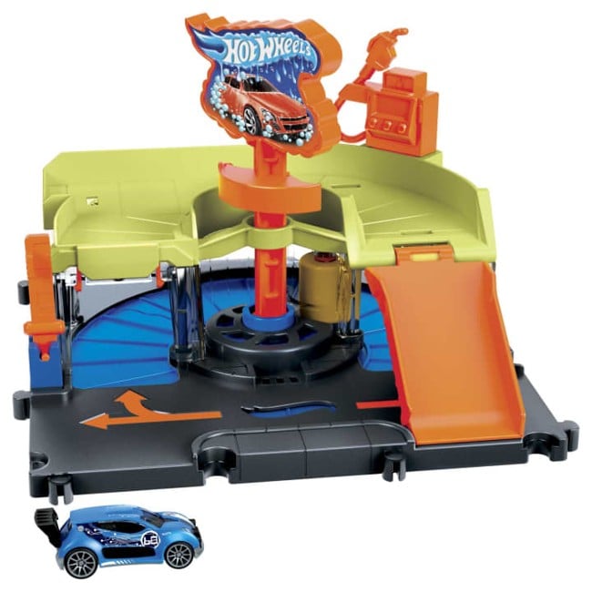 Hot Wheels - City Downtown - Express Car Wash Playset (HDR27)