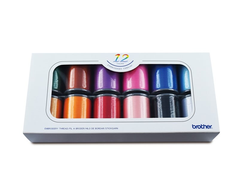 Brother - ETS12 Embroiderythread Set (12 Colours)