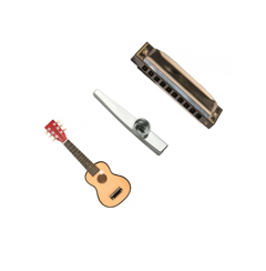 Egmont Toys - Guitar + Harmonica +  Kazoo - 12 cm