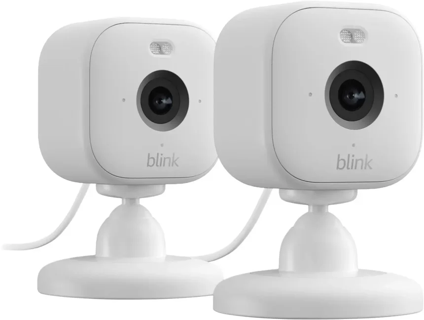 Blink - Mini 2 Smart Indoor Security Camera 2pcs set White