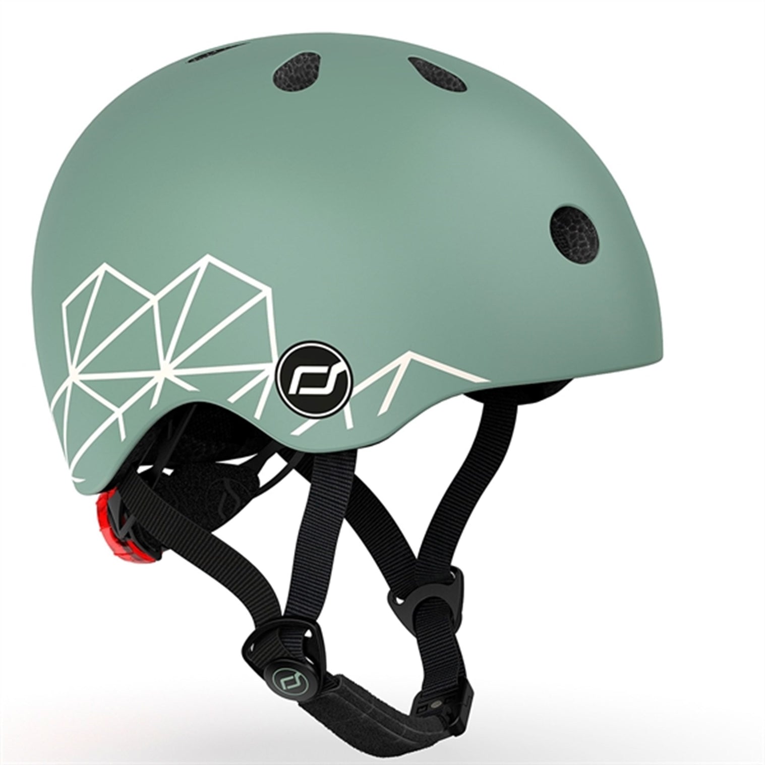 Scoot and Ride - Lifestyle Bicycle Helmet 45-51 cm - Green lines (96562)