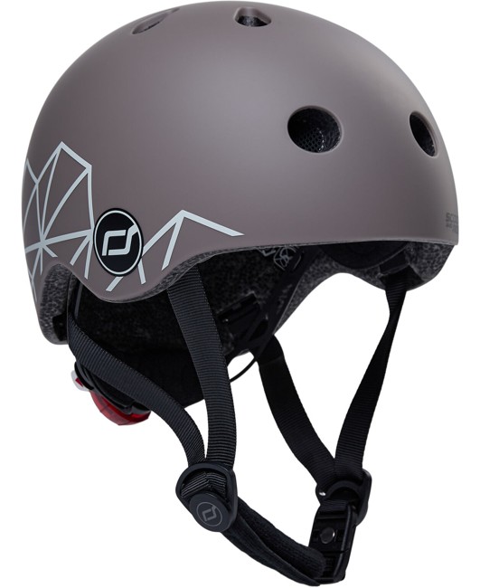 Scoot and Ride - Lifestyle Bicycle Helmet - Brown lines (96563)