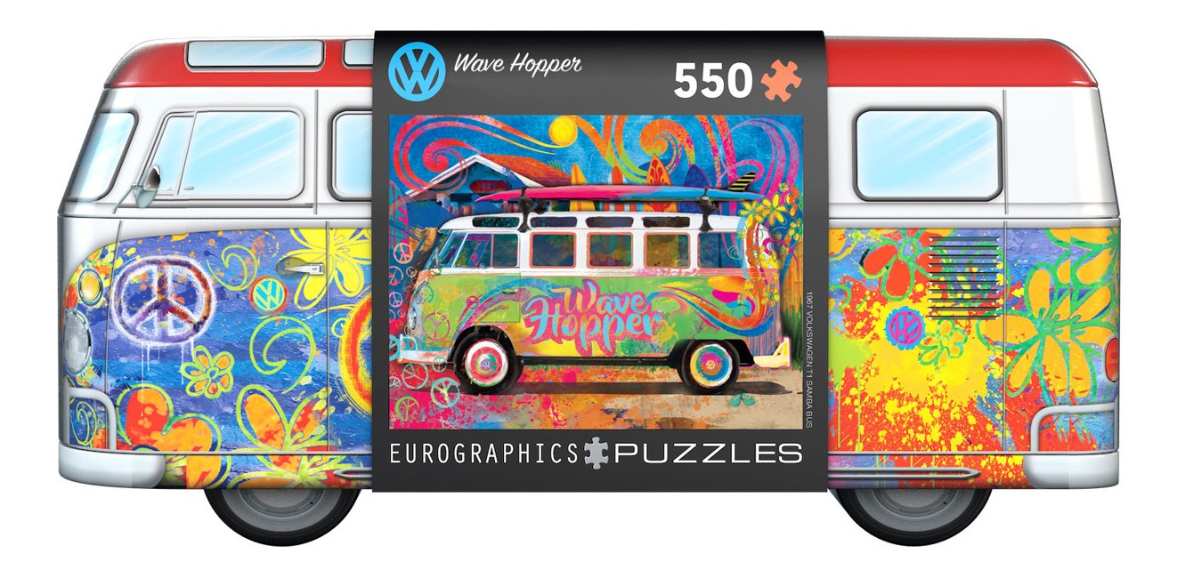 Eurographics - Puzzle Wave Hopper in VW Bus tin box - 550 piece