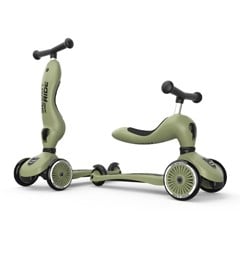 Scoot and Ride - 2 i 1 Balance Cykel/ Scooter - Oliven