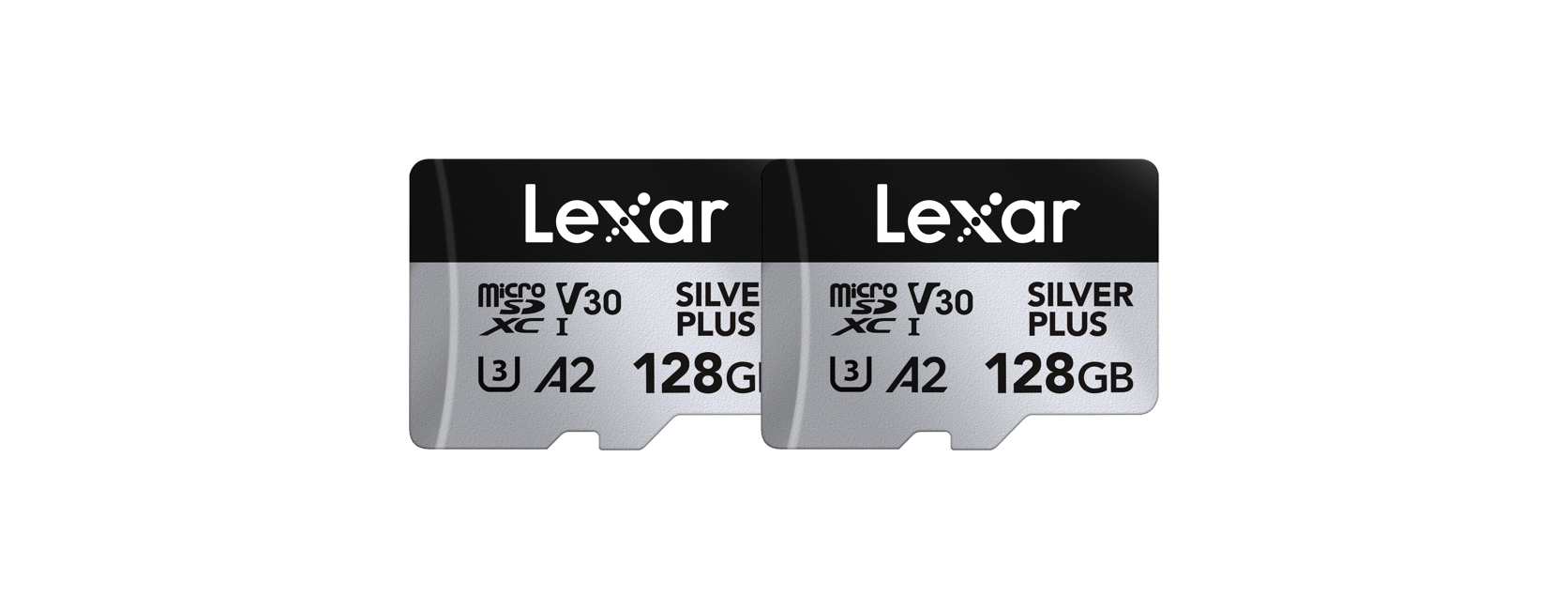 Lexar - microSDXC Professional SILVER Plus UHS-I/U3/A2/4K R205/W150 (V30) - 128GB - 2-pack