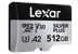 Lexar - microSDXC Professional SILVER Plus UHS-I/U3/A2/4K R205/W150 (V30) - SILVER - 512GB thumbnail-3