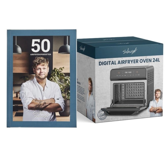 Sobczyk - Digital Airfryer Ovn 24L & Kogebog med 50 Opskrifter - Bundle