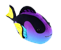 Zhu Zhu - Fish - Blue/Purple Tang (Z1000) thumbnail-1