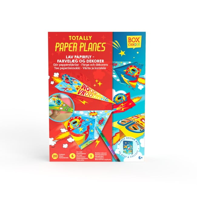 BOX CANDIY - 20 Paper Planes to Colour-In & Decorate - (BC-1958)