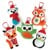 BOX CANDIY - Felt Animal Ornaments - Totally Santa (BC-X2209) thumbnail-2