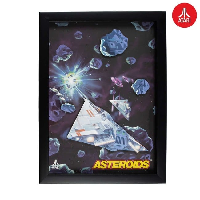 Official Atari 3D Wall Art - Asteroids Collection