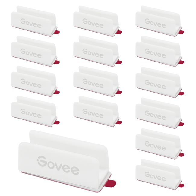 Govee - Neon Ljussnöre 2 Fästen, Vit – 20-pack för H61D5301 och H61D3301