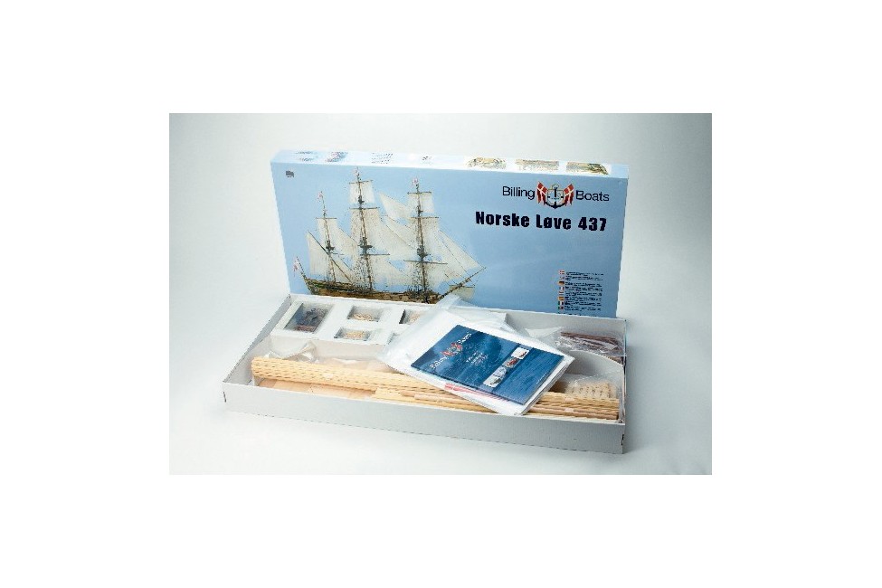 Billing Boats - Norske Løve 1:75 - Wooden hull - (428326)