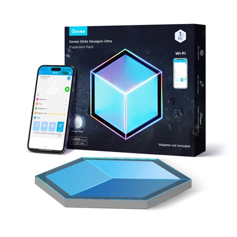 Govee - Glide Hexagon Lichtpaneele Ultra Erweiterungspaket – 1 Paneel für H606AC81