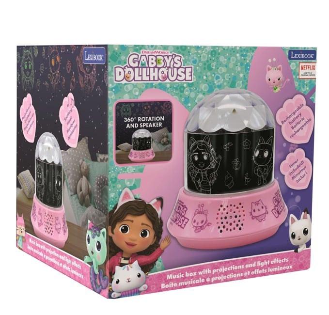 Gabby's Dollhouse -  Night Light Projector with Speaker (89003)