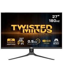 Twisted Minds - Blaze Series Flat 27" QHD - 180HZ 0.5MS Fast IPS HDMI 2.1 Gaming Monitor