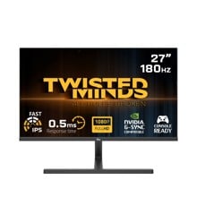 Twisted Minds - Blaze Series Flat 27" FHD - 180HZ 0.5 MS Fast IPS HDMI 2.1 Gaming Monitor Black