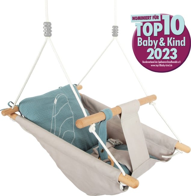 Small Foot - Baby swing with cushion - Seaside (I-SF12327)