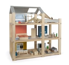 Small Foot - Natural Dollhouse with Furniture - (I-SF12541)