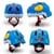 Crazy Safety - Blue Dino Children's Bike Helmet - (100201-02-M) thumbnail-2