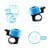 Crazy Safety - Blue Bicycle Bell for Kids and Adults - Blue - Unisize thumbnail-2