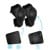 Crazy Safety - Black safety gear set for kids: knee pads, wrist guards & elbow pads - (220105-10) thumbnail-5