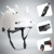 Crazy Safety - Urban bicycle and skater helmet with front and rear lights - Matt White - M (54-57cm) thumbnail-3