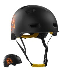 Crazy Safety - Orange Snake fiets- en skaterhelm - Orange - M (54-57cm)