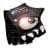 Crazy Safety - Black kids bike gloves with reflective eyes and padded palms - Black - Size S thumbnail-1