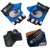 Crazy Safety - Kids bike gloves with reflective eyes, padded palms - Blue - Size S thumbnail-3