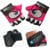 Crazy Safety - Pink kids bike gloves with reflective eyes, padded palms - Pink - Size S thumbnail-3