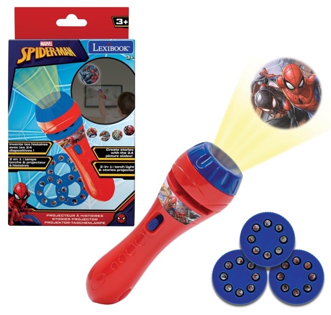 Lexibook - Spider-Man Stories Projector and Torch Light - (LTC050SP)