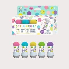 Haku Yoka - Dot Markers - 5 x Pastel Colours (59CP233116)