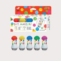 Haku Yoka - Dot Markers - 5 x Bright Colours (59CP233112)