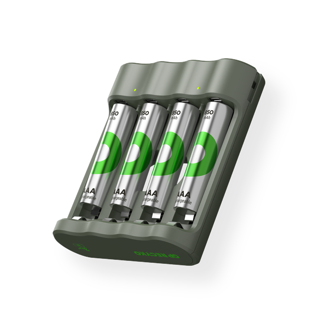 GP - ReCyko Everyday Battery Charger, B441 (USB), incl. 4 x AAA 850 mAh Batteries