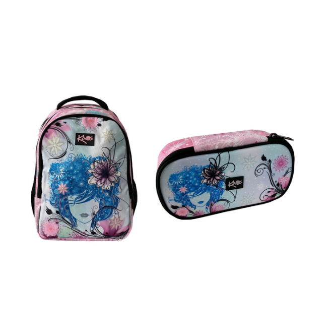 KAOS - Backpack 2-in-1 (36 L) + Pencilcase - Lady Winter