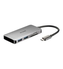 D-Link - Dockingstation 2xUSB 3.0, HDMI/USB-C, 4K UHD, 5 Gbit/s