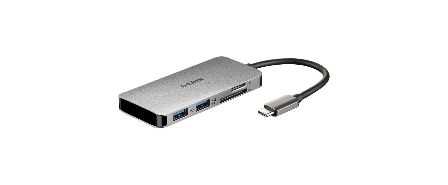 D-Link - Dockingstation 2xUSB 3.0, HDMI/USB-C, 4K UHD, 5 Gbit/s