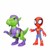 Spidey and His Amazing Friends - Hero Dino Webs - Spidey & Goblin Raptor Action thumbnail-1