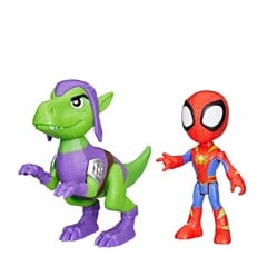 Spidey and His Amazing Friends - Hero Dino Webs - Spidey & Goblin Raptor Action