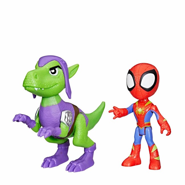 Spidey og Hans Fantastiske Venner - Dino-Webs Spidey & Goblin Raptor Action